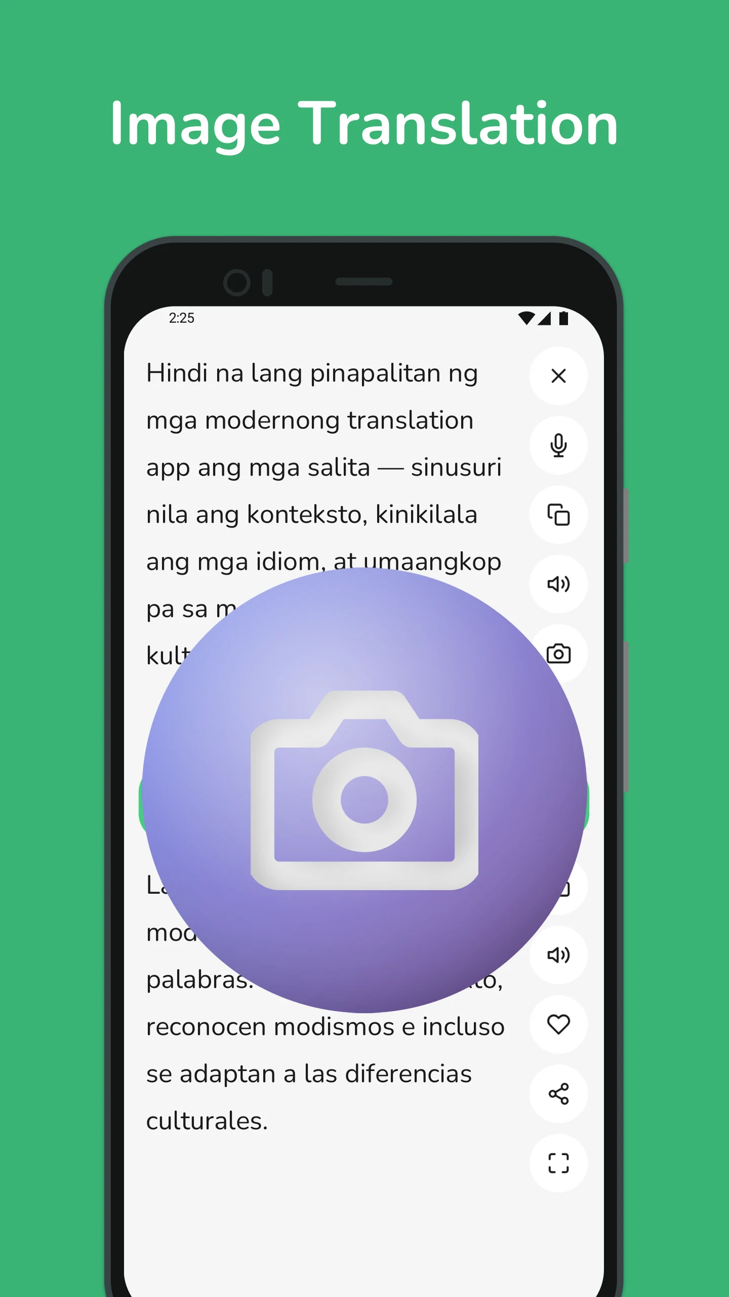 Filipino - Spanish Translator screenshot