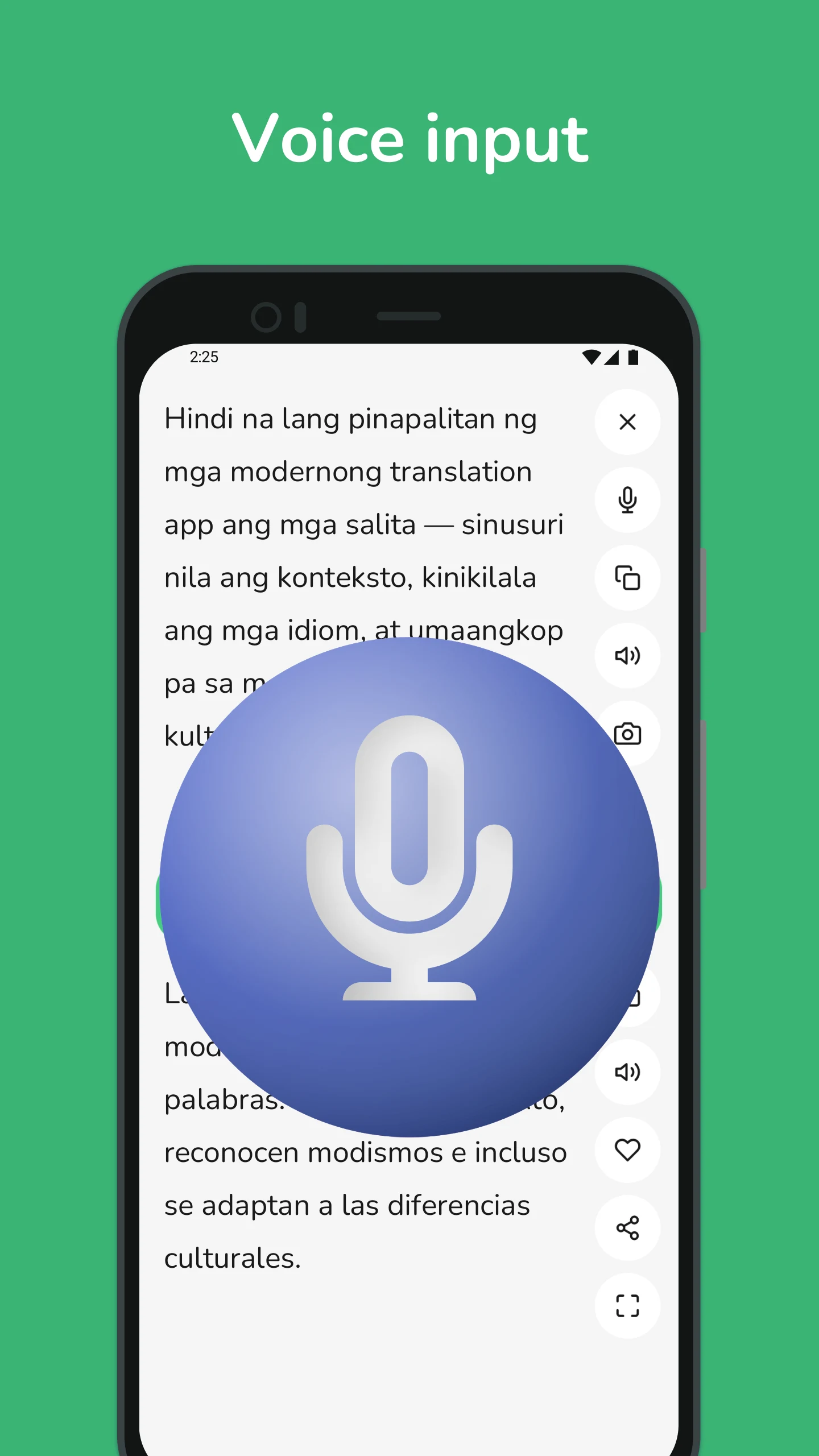 Filipino - Spanish Translator screenshot